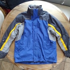 Ski jacket with zip out fleece lining